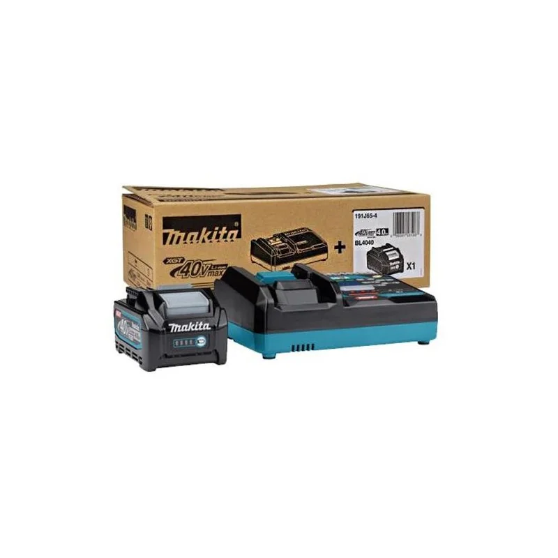 KIT FUENTE 40V 4,0AH CARGADOR DC40RA + BATERIA BL4 191J65-4 MAKITA
