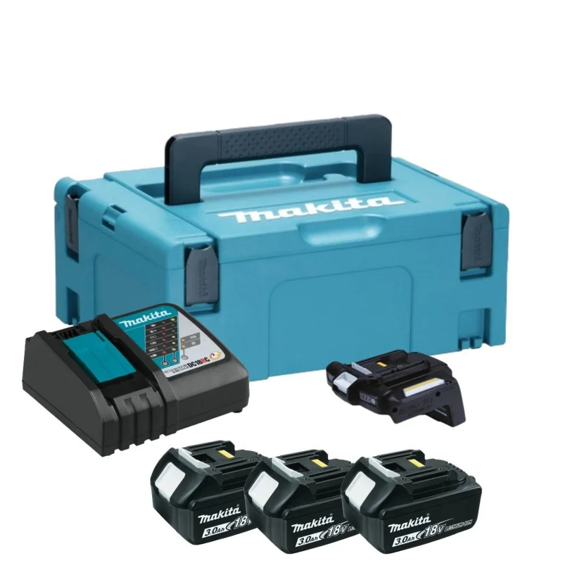 Kit Fuente 18V 3,0Ah Cargador Dc18Rc + Bateria Bl1 196707-5 Makita Kit Fuente 18V 3,0Ah Cargador Dc18Rc + Bateria Bl1 196707-5 Makita