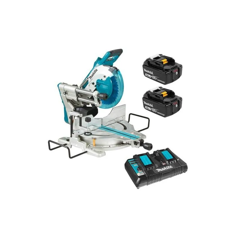 SIERRA INGLETEADORA TELESCOPICA 10-1/4"(260MM) 18V DLS111PT2 MAKITA