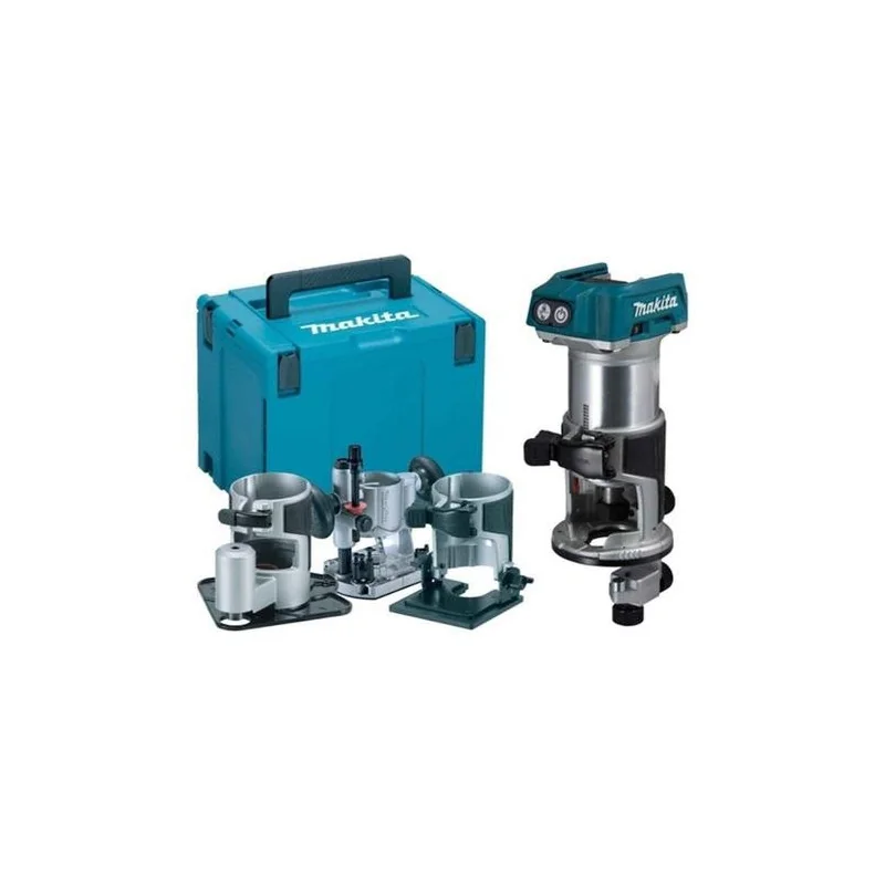 FRESADORA 1/4" (6MM) (8MM) 3/8" 18V LXT 10.000-30. DRT50ZJX3 MAKITA