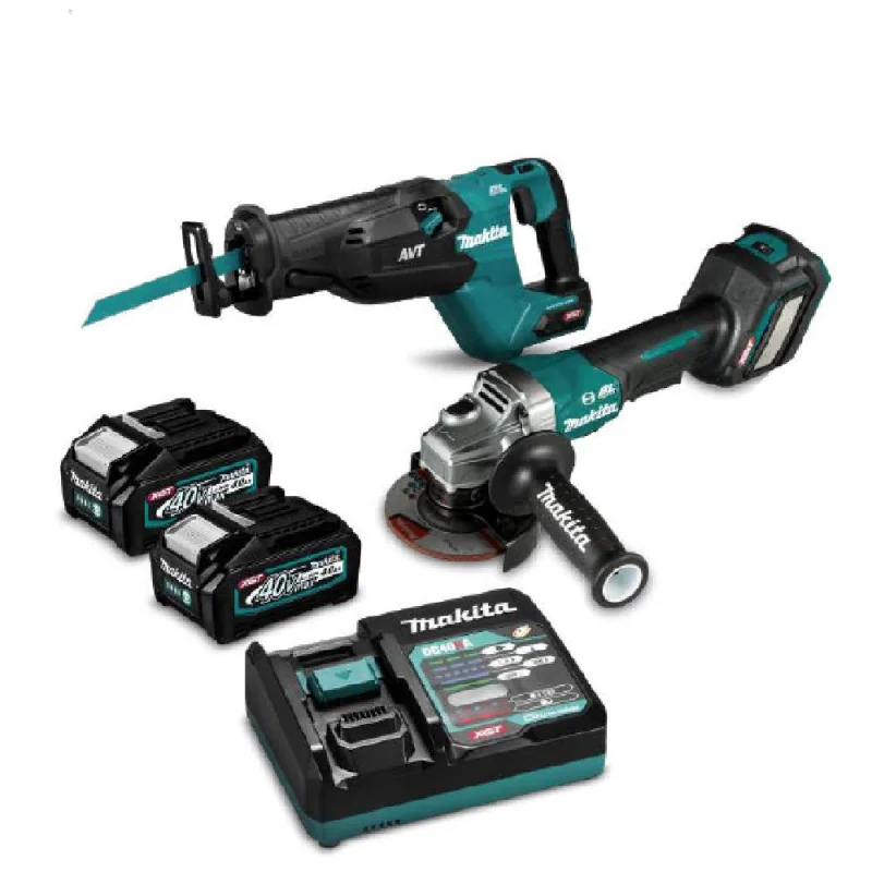 Kit Esmeril Angular 4-1/2"  40V Xgt 3  + Jr002Gz Ga028Gm201-1 Makita