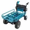 Carretilla  18Vx2 (36V) Carga 300 Kg. (Canast Dcu604Z-1 Makita