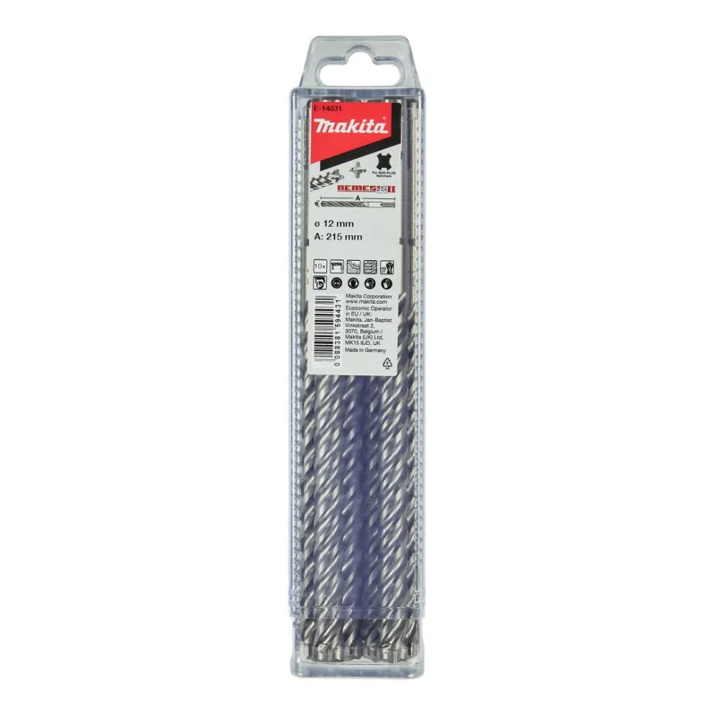 Broca Sds-Plus Nemesis-2  12 Mm X 215Mm X10Pzs E-14831 Makita