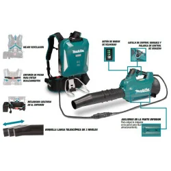 Soplador (Pdc1500) 17,2M3/Min 86M/Seg Sin Bat Ub003Cz Makita