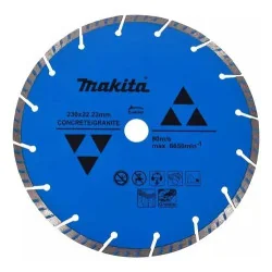 Disco Diamantado Seg. 9" (230Mm X 22.23Mm) Para Concr D-44345 Makita