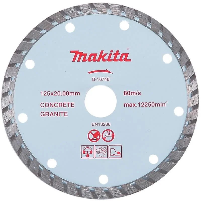Disco Diamante Turbo 5" (125 X 20Mm) Concreto Gran B-16748 Makita