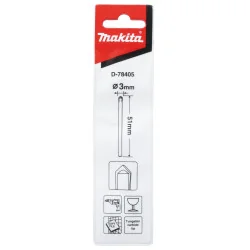 Broca Vidrio 3 X 51 Mm D-78405 Makita