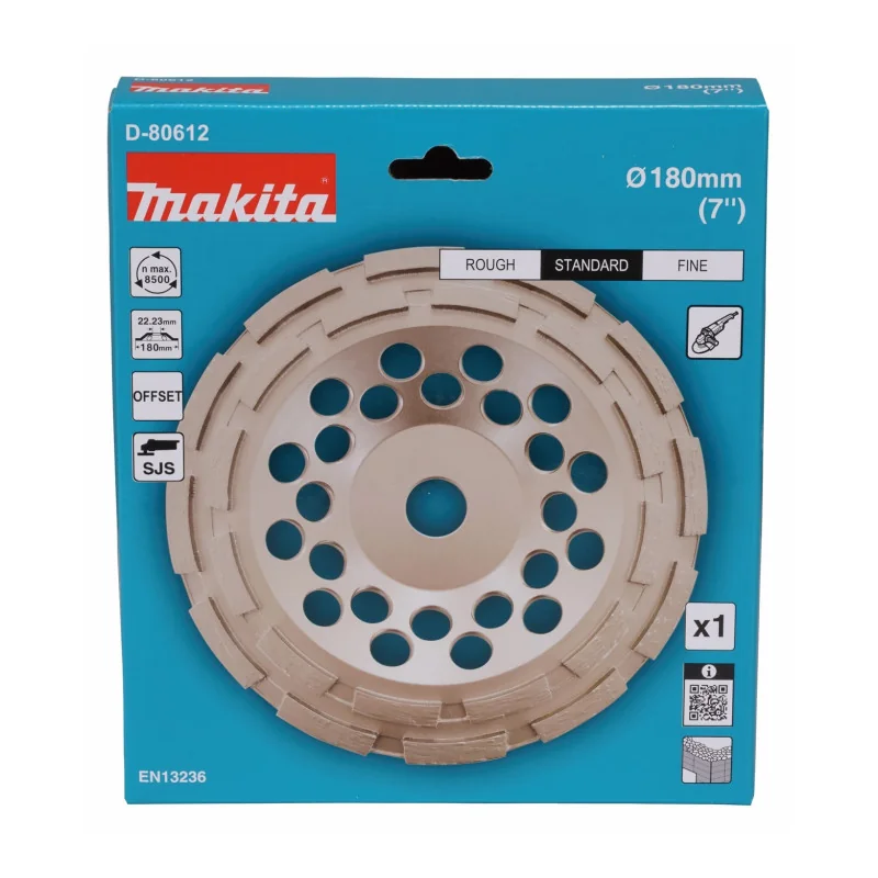 Copa Diamantada Doble Segm. 7" (180 X 22.23Mm) Para  D-80612 Makita