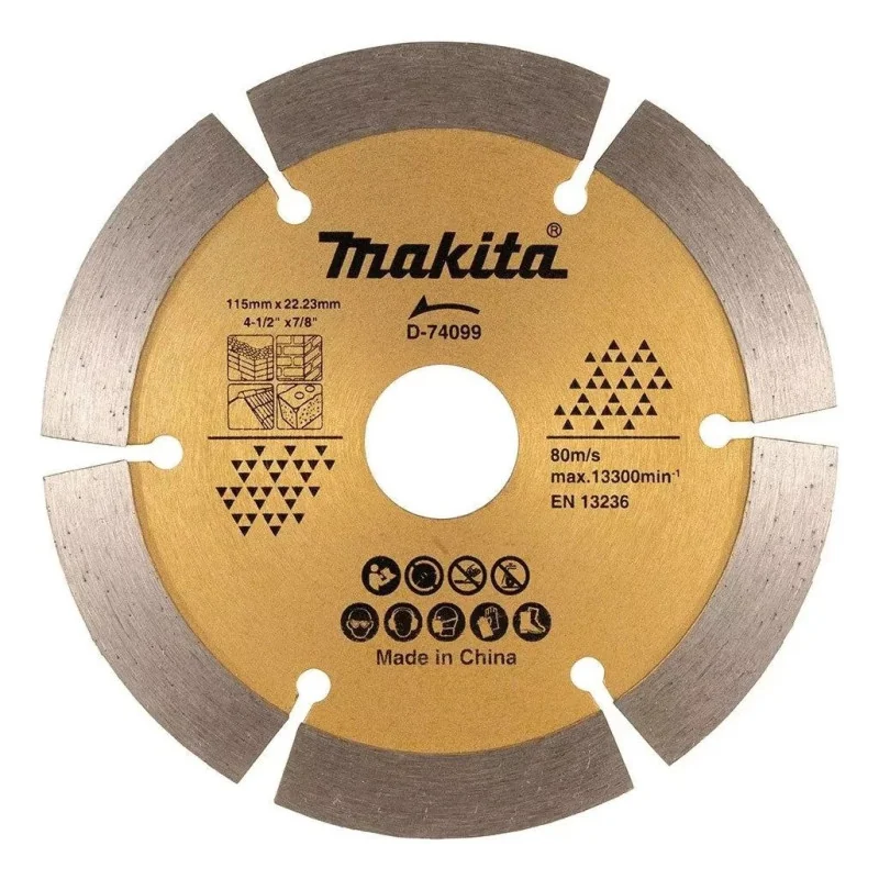 Disco Diamantado Seg. 4-1/2" (115X12X22.23) Univer D-74099 Makita