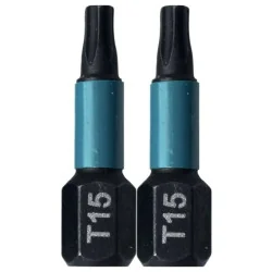 Punta Torx Impact Black T 15 (1/4"X25Mm) Blister 2 B-63666 Makita