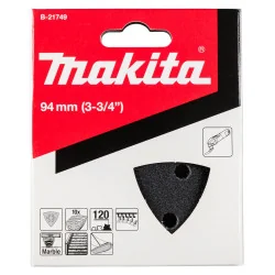 Lija Delta Negro Gr120 Para Piedra-Vidrio (10Pz) B-21749 Makita