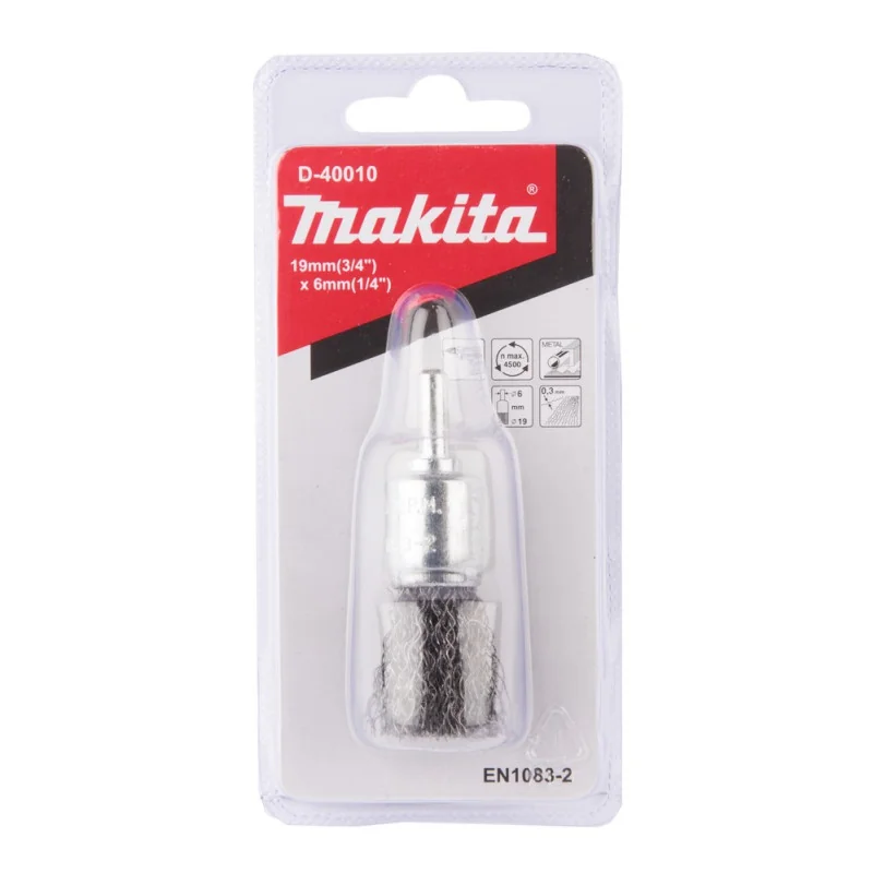 Grata Pincel 19Mm(3/4") Ac. Ondulado Toma 1/4" D-40010 Makita