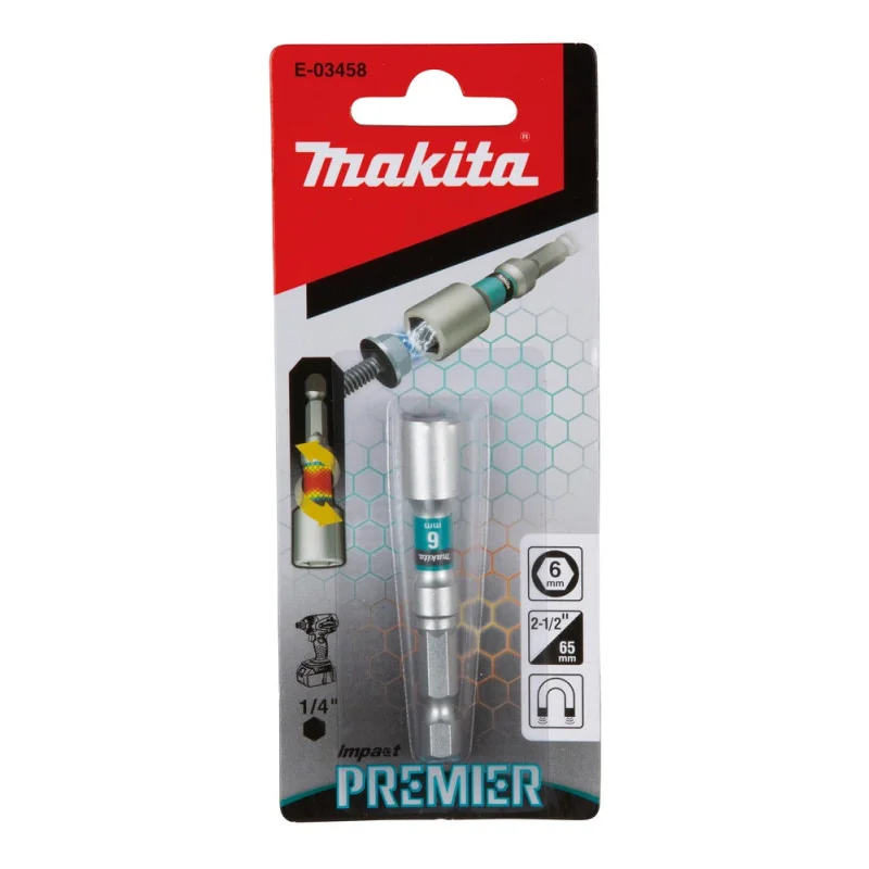 Punta Dado Impact Premier 6.0Mm (1/4"X65Mm) E-03458 Makita