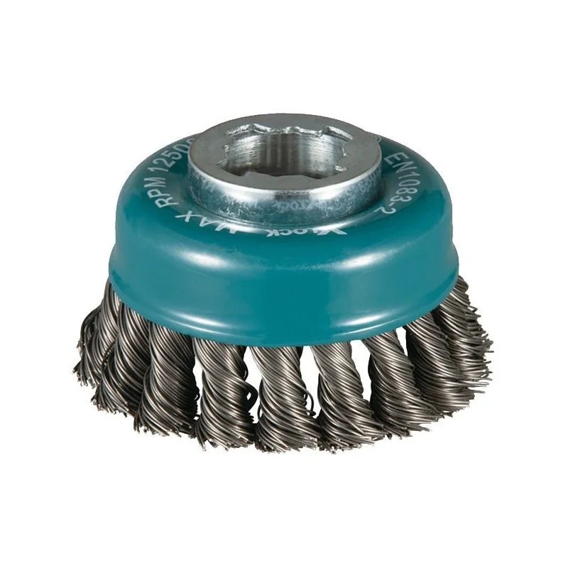 Grata Copa Conica Trenzado Acero Galv 80Mm X-Lock D-73380 Makita