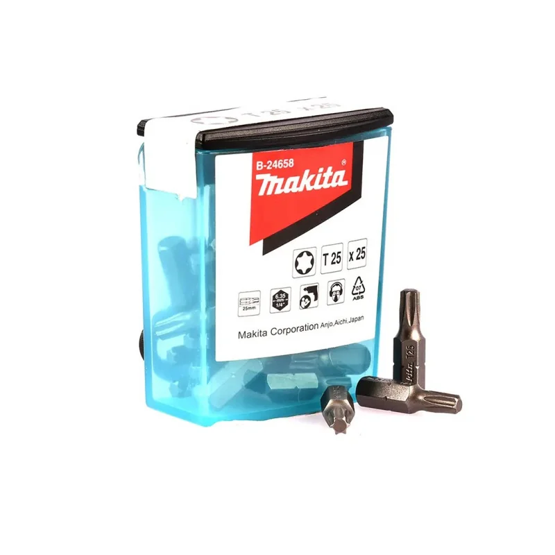 Punta Torx T 25 (1/4"X25Mm) Flip Top 25Pz B-24658 Makita