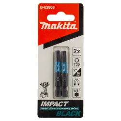 Punta Torx Impact Black T 30 (1/4"X50Mm) Blister 2 B-63806 Makita