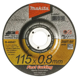 DISCO CORTE ACERO INOX. 4-1/2" (115×0.8×22.23) CD B-46947 MAKITA