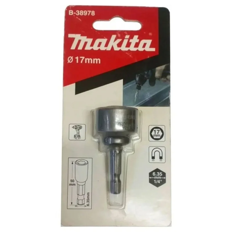 Punta Dado Magnetico 17.0Mm (1/4"X50Mm) Mz B-38978 Makita