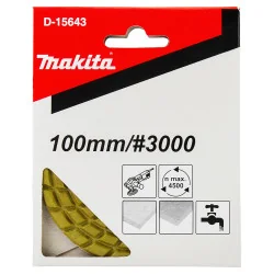 Disco Pulidor Diamantado Velcro 4" (100Mm) Gr 3000 D-15643 Makita