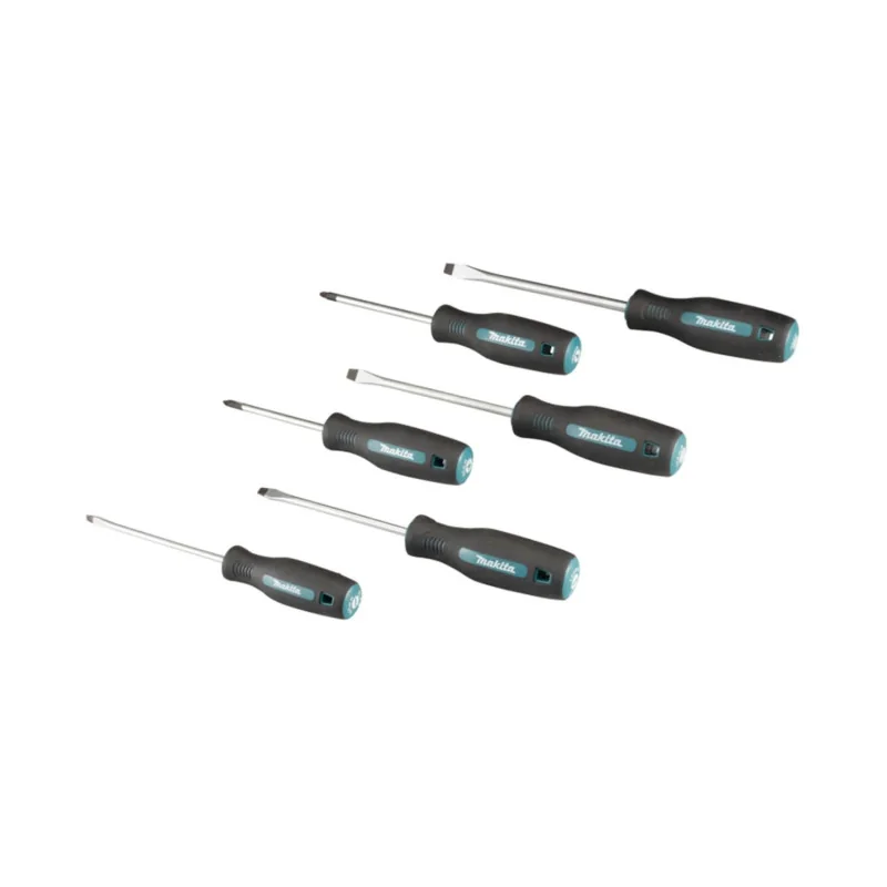 Destornilladores Set 6Pcs Pz1X80. Pz2X100. Sl4.0X E-13502 Makita