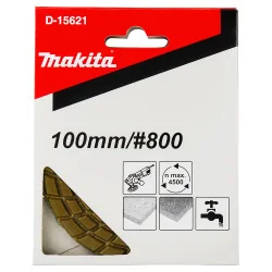 Disco Pulidor Diamantado Velcro 4" (100Mm) Gr 800 D-15621 Makita