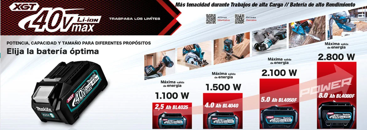 Escala Baterías 40v