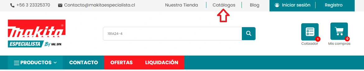 carbón Makita